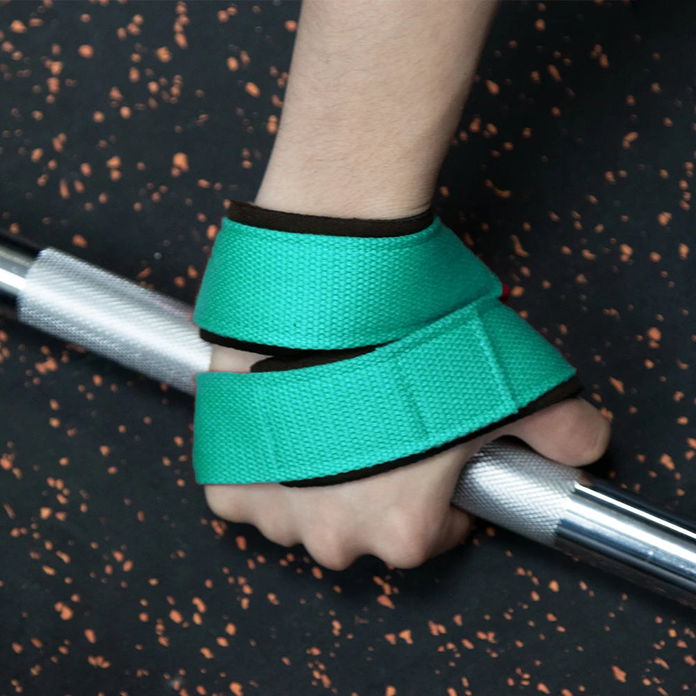 Padded Figure 8 Straps Deadlift Weight Lifting Wrist Straps Power Lifters Workout Pull-Ups Horizontal Bar Gym Fitness