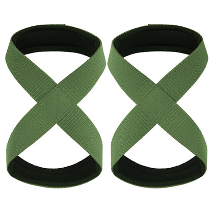 Padded Figure 8 Straps Deadlift Weight Lifting Wrist Straps Power Lifters Workout Pull-Ups Horizontal Bar Gym Fitness